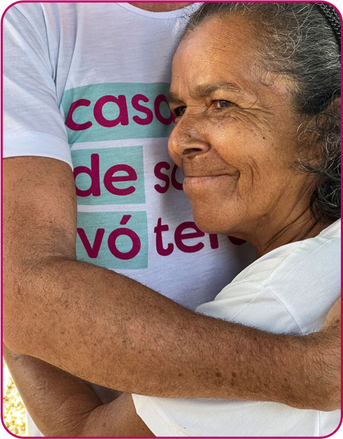 Participante da Casa de Sossego Vó Tereza